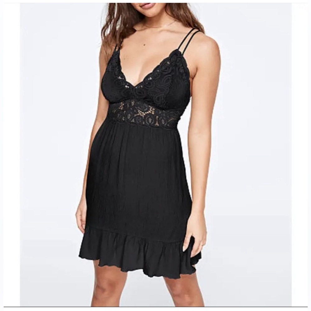 PINK Lace Adella Style Mini Dress
